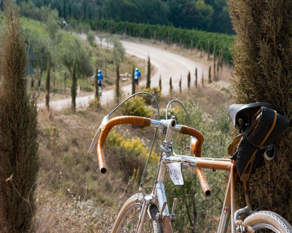 Chianti hills on bike